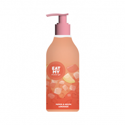 EAT MY shower gel papaya & melon lemonade - EAT MY гель для душа "Лимонад папайя-дыня", 400 мл, дозатор